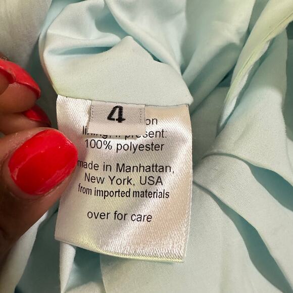 Rachel Comey Dress Arco Spa Blue Crossover V-Neck Dolman Mini  Size 4 - Picture 8 of 8